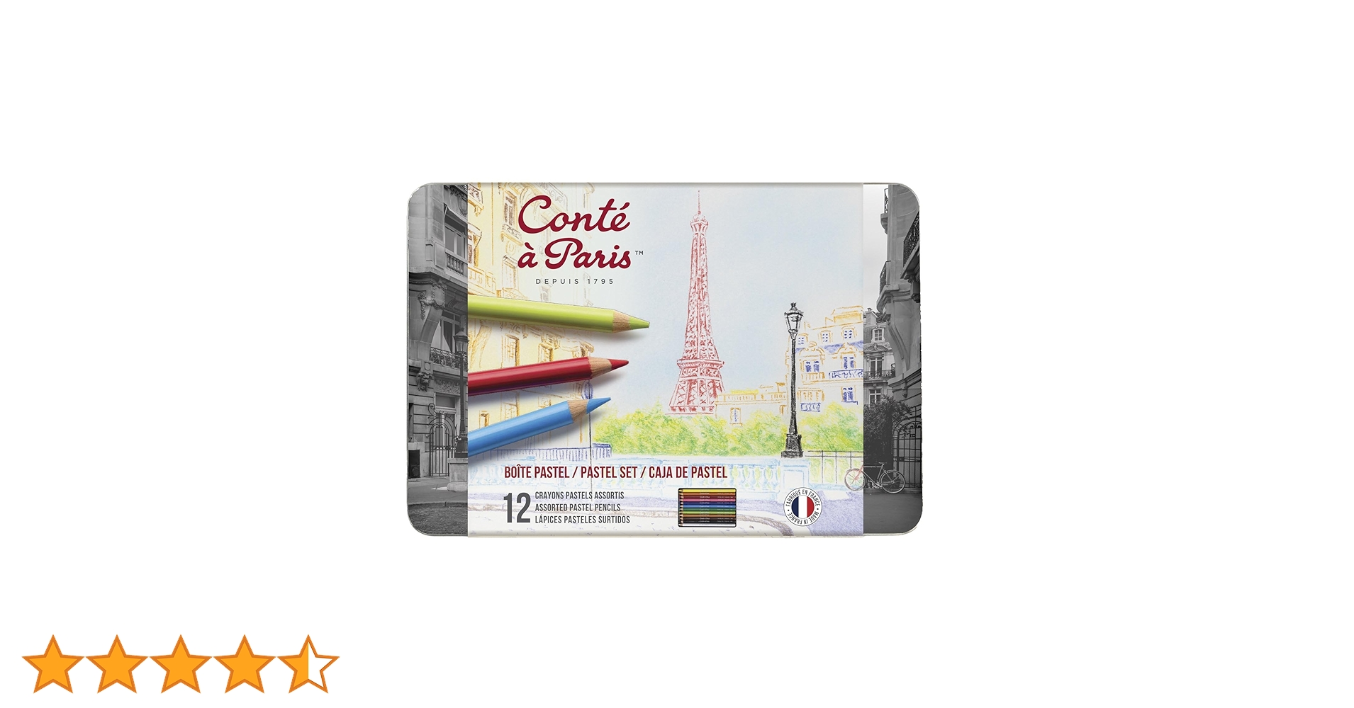 Amazon | Conte コンテ・ア・パリ パステルペンシル アソートセット 12